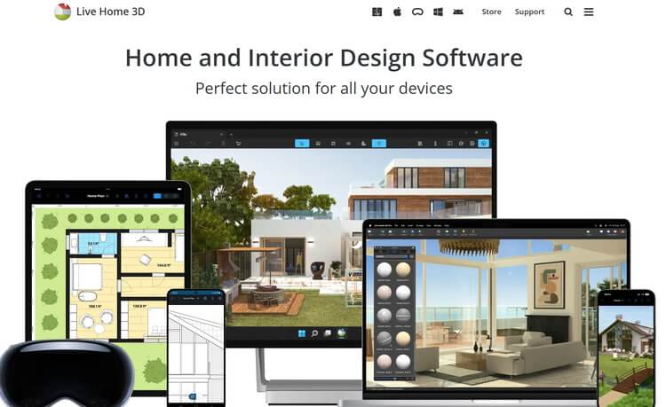 Live Home 3D es un software de planificación de viviendas multiplataforma que ayuda a cualquier persona a crear planos de planta detallados y representaciones en 3D.