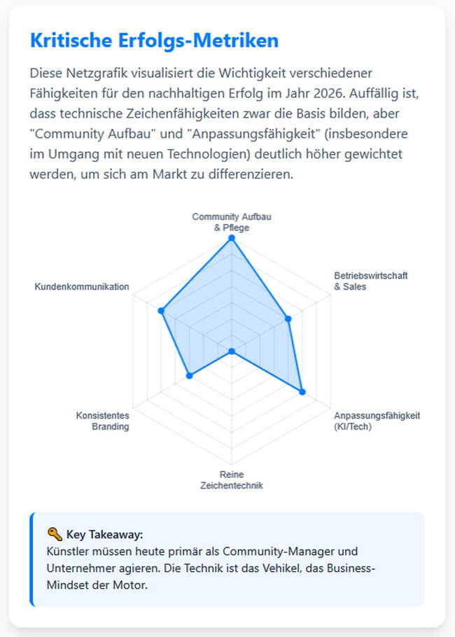 Kritische Erfolgsfaktoren für KünstlerInnen in 2026+