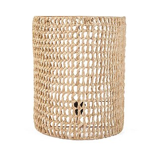 Wandapplikation "SiriKit" aus Rattan, halbzylindrische Form (natur)