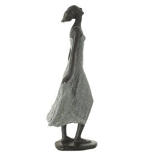 J-Line Dekorative Skulptur "Mädchen schaut in den Himmel", poetische Anmut aus Polyresin (Höhe: 54 cm)