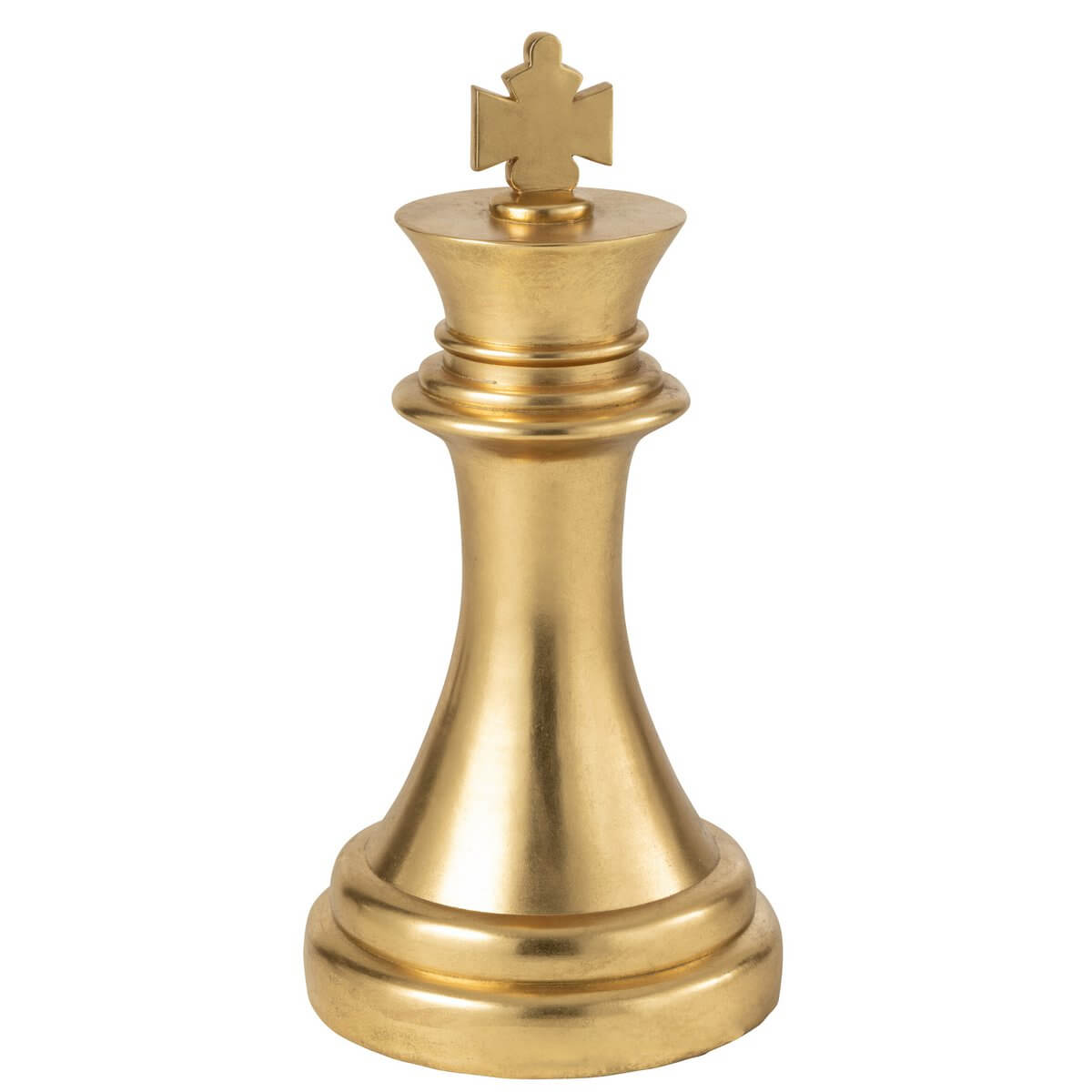 J-Line Statement-Skulptur "Chess King" in Gold gefärbt J-Line Statement-Skulptur "Chess King" in Gold gefärbt