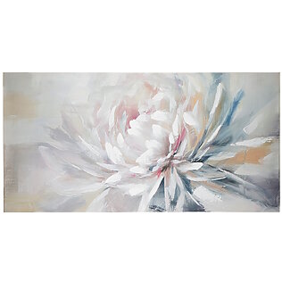 Florales Bild „Magnolie“, Kunstdruck auf Kiefernholzplatte