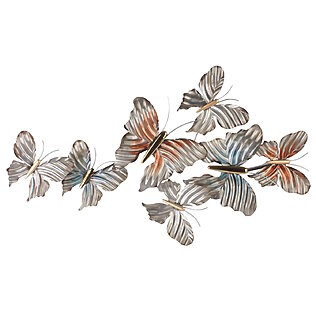 « Beautés Papillons » - Bas-relief mural en métal orné de papillons