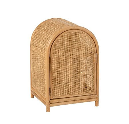 J-Line rotan kast “Ellen” – Natuurlijke charme in een compact formaat