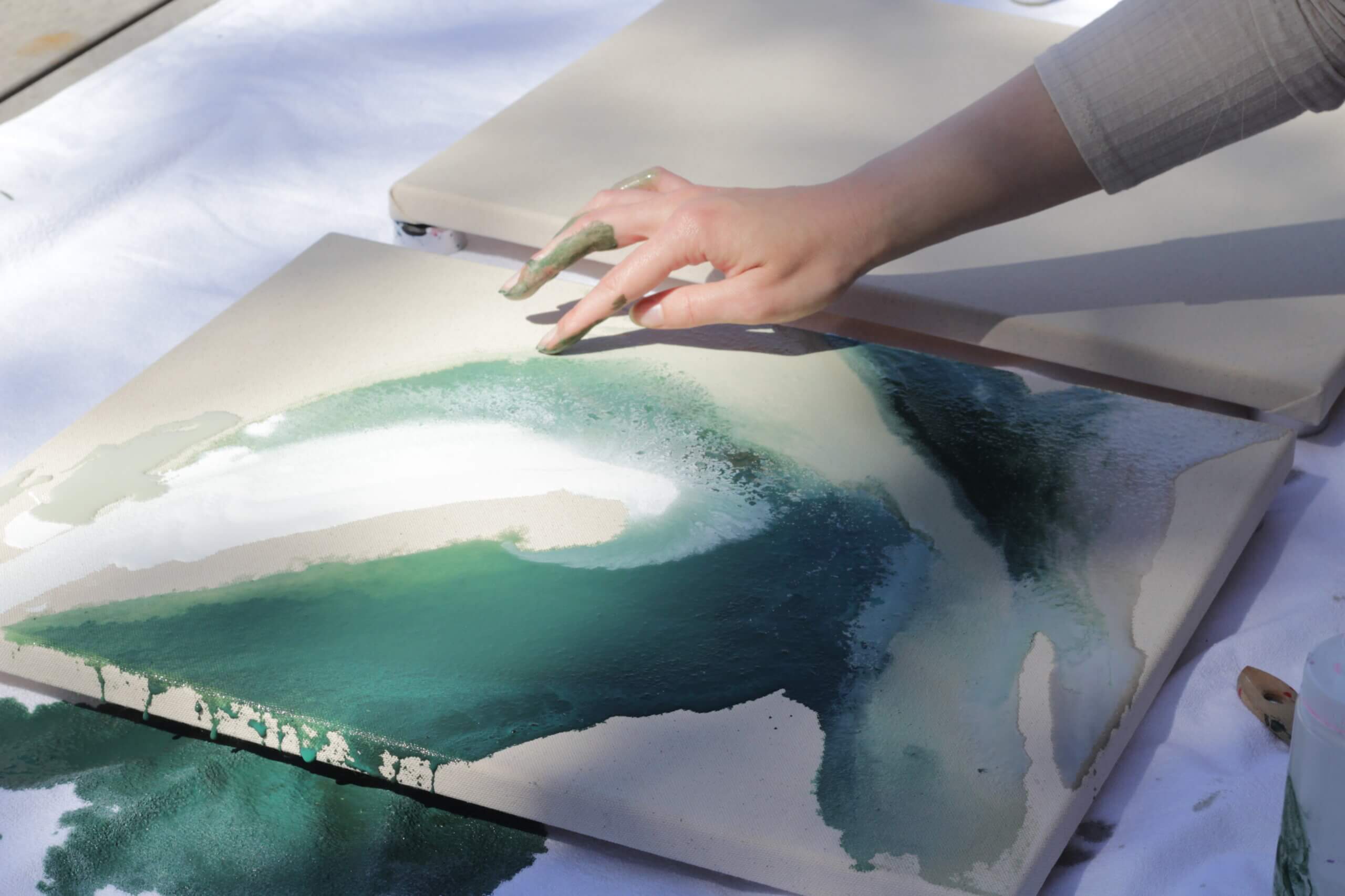 Peinture flottante pour favoriser la créativité
