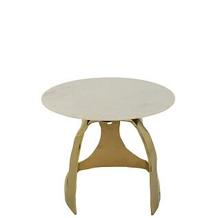 J-Line Design-Tisch „Golden Pattern“ aus Edelstahl