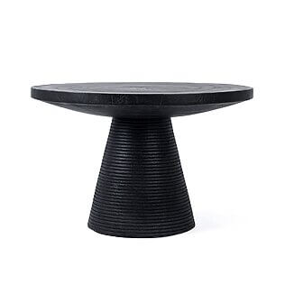 Runder Couchtisch "Hi Matata" aus Suarholz (schwarz)