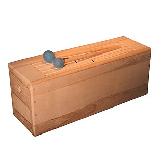Handgefertigte Schlitztrommel "Journey" (60 cm), Esche aus regionaler Forstwirtschaft
