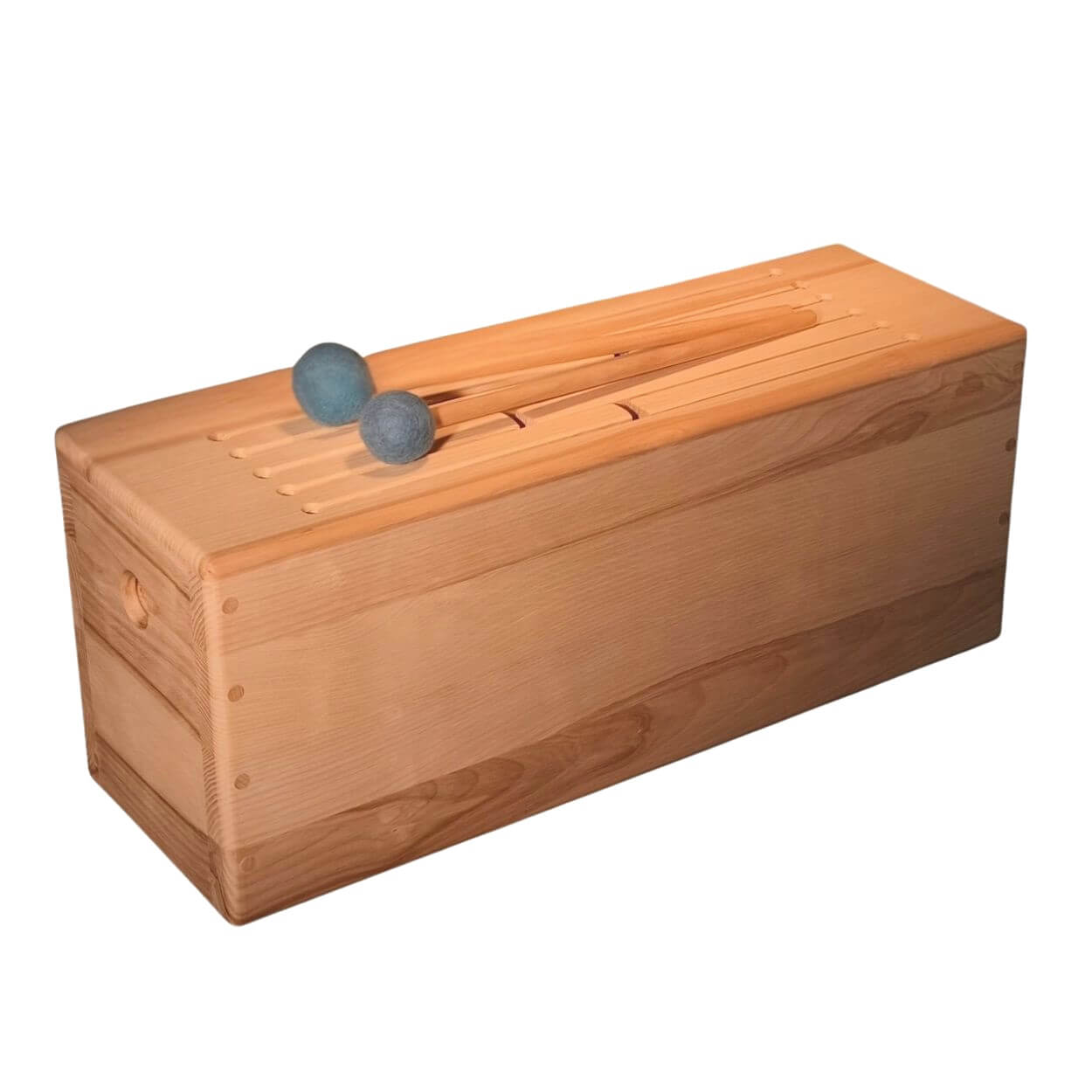 Handgefertigte Schlitztrommel "Journey" (60 cm), Esche aus regionaler Forstwirtschaft Handgefertigte Schlitztrommel "Journey" (60 cm), Esche aus regionaler Forstwirtschaft