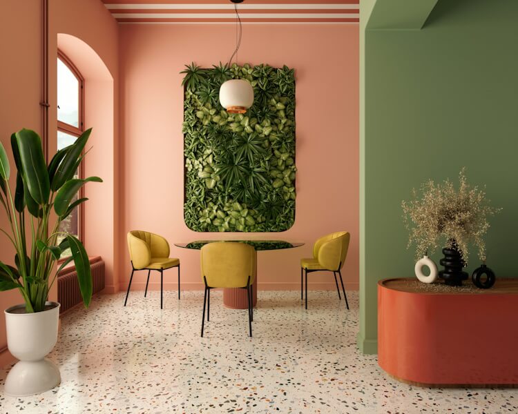 Flowers in interior design: 5 ways to make plants the focus of your interior. Wall decor flowers Living Wall