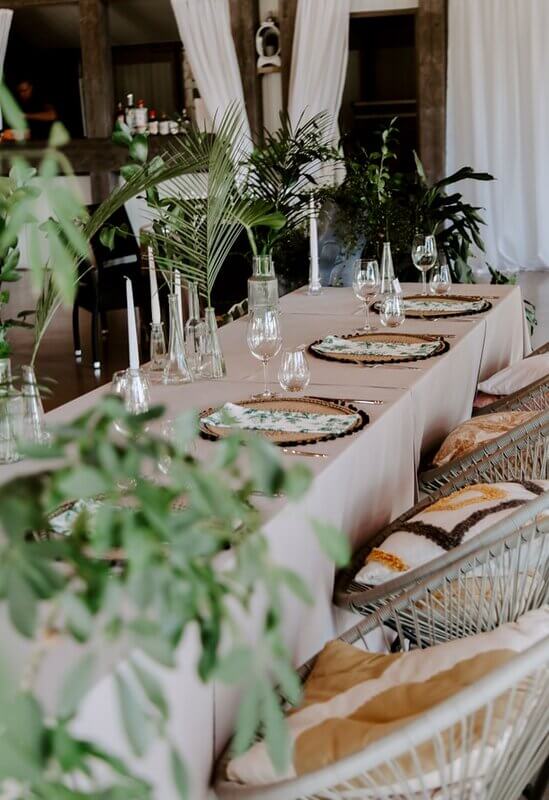 Green Wedding im Boho-Stil