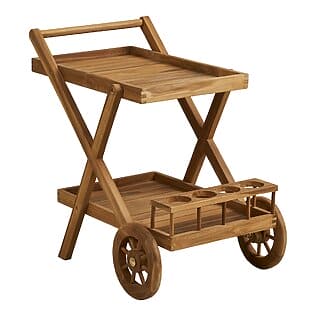 Teewagen "Pasaku" aus Teakholz