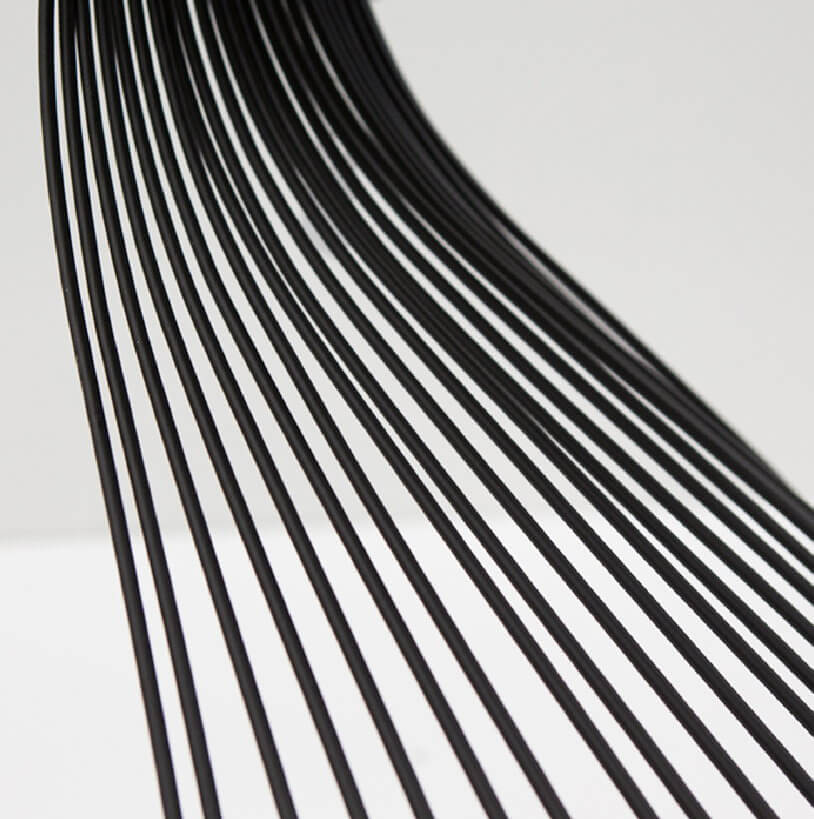 Eleganter Beistelltisch "Ray" mit Glasplatte, rund (schwarz) Eleganter Beistelltisch "Ray" mit Glasplatte, rund (schwarz) – Bild 4