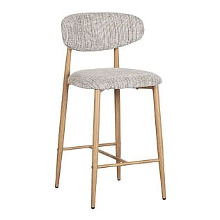 Taburete de cocina/barra Japandi OKURA, juego de 2 piezas