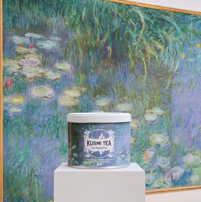 Der Tee, der bleiben darf: Wie Kusmi Tea zwischen Kunst, B-Corp-Zertifizierung und Design-Avantgarde eine neue Genusskultur formt Tipps für Künstler ästhetik Les Nymphéas von Kusmi Tea – inspiriert von der Welt der Seerosen von Claude Monet.