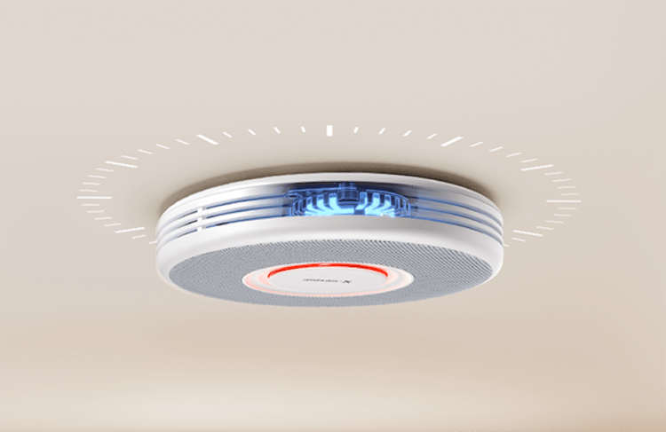 Sicherheit trifft Design: Brandschutz als integraler Teil eines modernen Zuhauses Tipps für Künstler brandschutz Der vernetzte Rauchmelder XS0B-MR bietet App-Benachrichtigungen und Sprachwarnungen mit Standortinformationen.