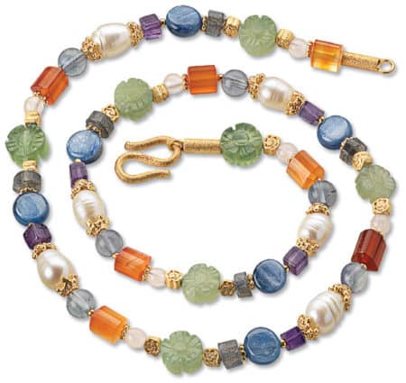 Ausgefallenes Edelstein-Collier "Sheen" von Ray Alba