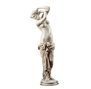 Jean-Baptiste Carpeaux: Skulptur "La Toilette de Venus" (1855), Kunstmarmor teilvergoldet