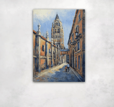 The Cathedral of Toledo (2021) - Ölgemälde von Behshad Arjomandi