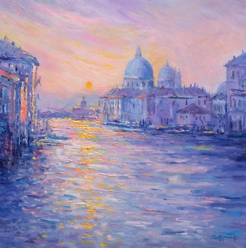 "Venice, Italy" (2022) - Ölgemälde von Behshad Arjomandi