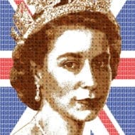 "God Save The Queen" (2018) - Pop Art Collage von Gary Hogben