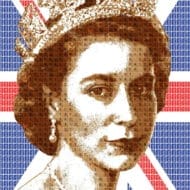 "God Save The Queen" (2018) - Pop Art Collage von Gary Hogben