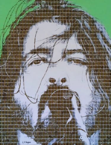 "Dave Grohl" - Pop Art Collage von Gary Hogben