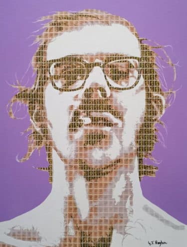 "Chuck Close " - Pop Art Collage von Gary Hogben