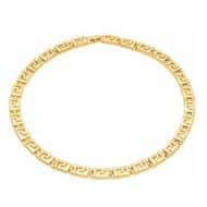 Mäander-Collier - Vergoldetes Hartzinn - nach Mäander-Dekor der griechischen Antike