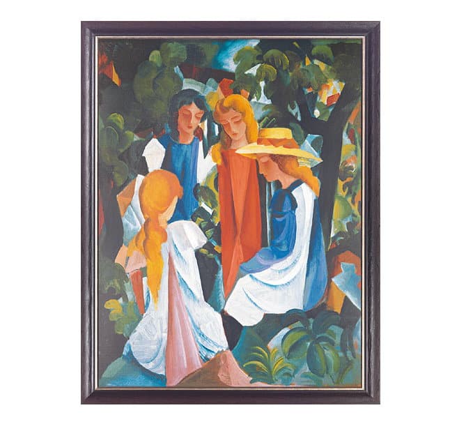 August Macke: "Vier Mädchen" (1912/13), Original-Dietz-Replik