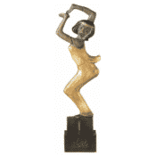 Bronzeskulptur von Emil Nolde: "Birma-Tänzerin" (1914)