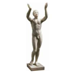 Statue "Betender Ephebe" aus Kunstmarmor von Leochares (Reduktion)
