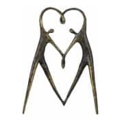 Skulptur "Herzensangelegenheit" von Gerard, Metallguss bronziert