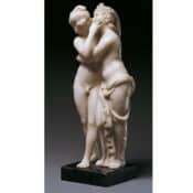 Skulptur "Amor und Psyche" (Reduktion), Kunstguss, Museums-Replikat