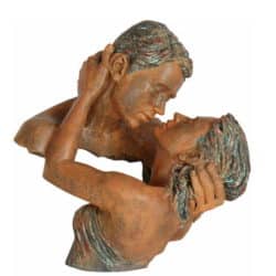 Skulptur "Passion" von Angeles Anglada, Kunstguss in Steinoptik