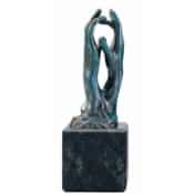 Skulptur "Die Kathedrale" (Étude pour le secret) von Auguste Rodin, Version in Bronze