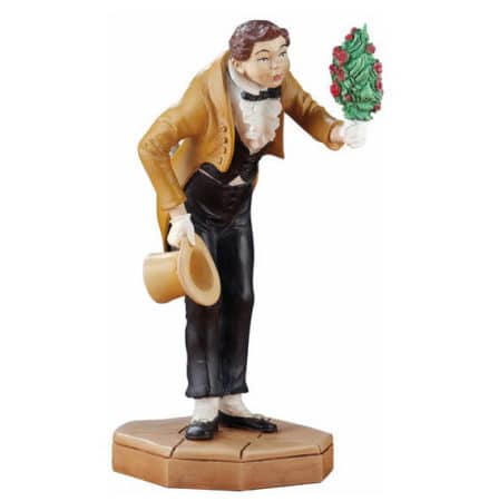 Skulptur "Der Ewige Hochzeiter", Bildhauermodell nach dem Ölgemälde von Carl Spitzweg, Version in Kunstguss