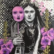Acrylgemälde "Father and mother asked and I ask" (2021) von Lu Sakhno