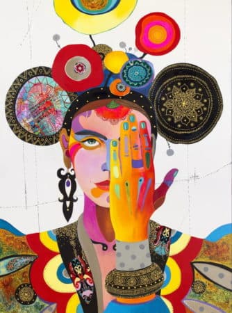 Kunstplaza: Künstler Plattform - Kunst Magazin - Online Galerie Handwerk & Handarbeit Mixed-Media Gemälde "Urban Legend" (2022) von Silvia Pavlova, Urban Art