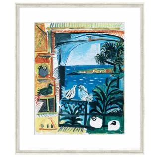 Pablo Picasso: "Die Tauben II" (1957), limitierte Reproduktion auf Bütten Pablo Picasso: "Die Tauben II" (1957), limitierte Reproduktion auf Bütten