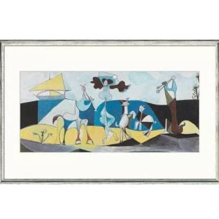 Pablo Picasso: "De vreugde van het leven" (1946), reproductie in beperkte oplage op handgemaakt papier Pablo Picasso: "De vreugde van het leven" (1946), reproductie in beperkte oplage op handgemaakt papier