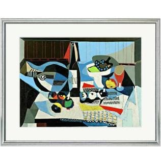 Pablo Picasso: "Die Weinflasche" (1926), limitierte Reproduktion auf Bütten Pablo Picasso: "Die Weinflasche" (1926), limitierte Reproduktion auf Bütten