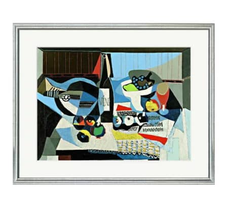 Pablo Picasso: "Die Weinflasche" (1926), limitierte Reproduktion auf Bütten