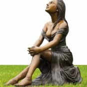 Outdoor Bronzeskulptur "Sitzende" für den Garten