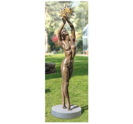 Gartenskulptur "Sonne, Mond und Erde" aus Bronze, von Beth Newman-Maguire