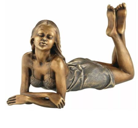 Bronzeskulptur "Aitana" von Manel Vidal, Outdoor Skulptur