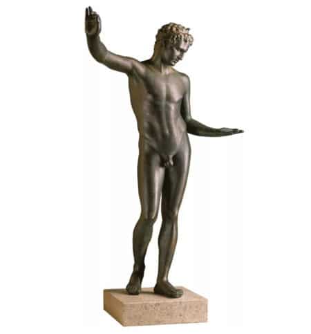 Outdoor Garten-Statue "Der Jüngling von Marathon" von Praxiteles (Reduktion)