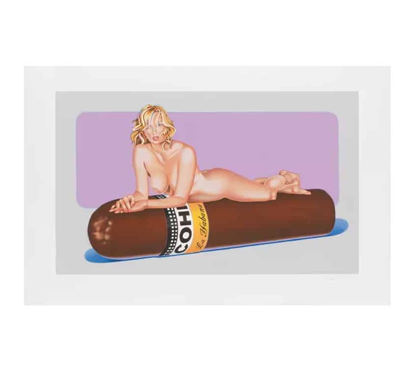 Pin Up Pop Art "Hav-a-Havana 10" (2015), limitierte Farblithografie von Mel Ramos