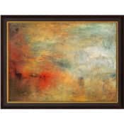 William Turner "Sonnenuntergang über einem See" (1840), gerahmter Giclée Print