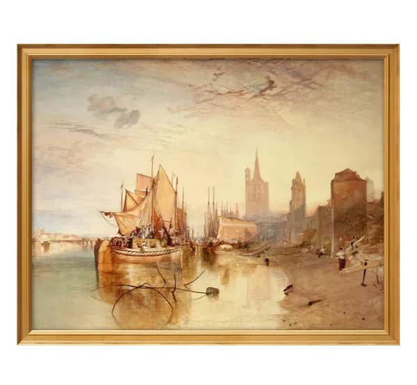 "Cologne, the Arrival of a Packet-Boat: Evening" (1826) von William Turner (Romantik), limitierte Reproduktion